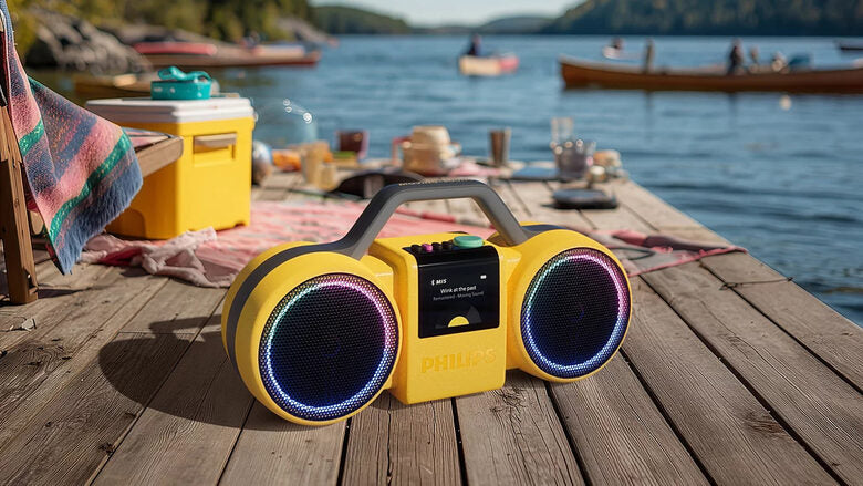Philips The Roller Altoparlante portatile stereo Giallo 60 W