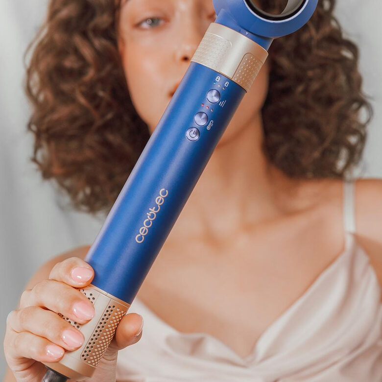 Cecotec Bamba CeramicCare 14in1 Asciugacapelli AirGlam Blue Multistyler Caldo Blu 1400 W