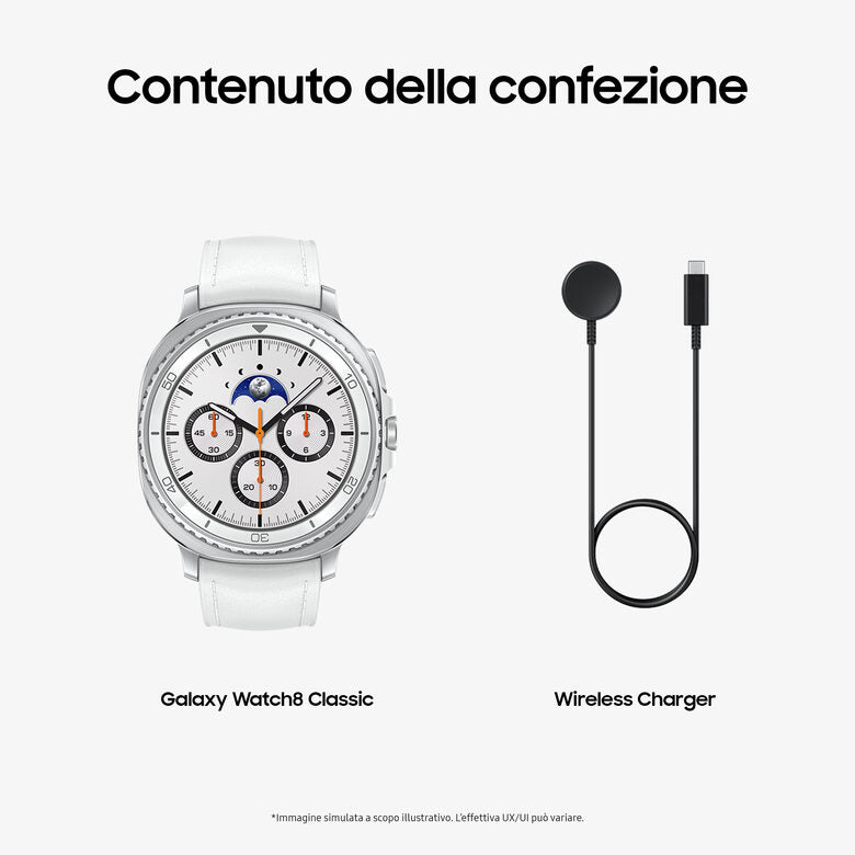 Samsung Galaxy Watch8 Classic 46 Smartwatch Bianco, White