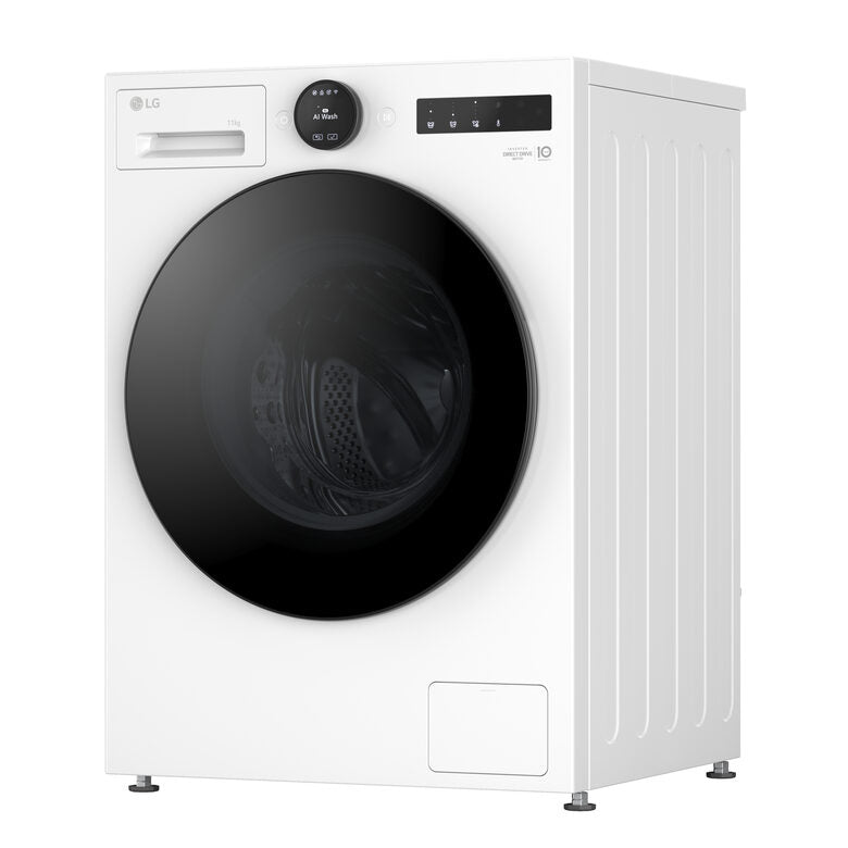 LG F4X7011TWB Serie X7 Lavatrice Smart A Libera Installazione 11 Kg, AI DD™, 1400 Giri, Display Easy Circle, Wi-fi, AI Wash, Turbowash, Classe A-40%, Bianco