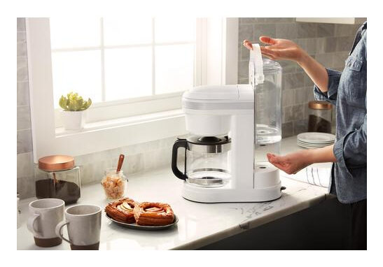 KitchenAid 5KCM1208EWH Automatica/Manuale Macchina da caffè con filtro 1,7 L