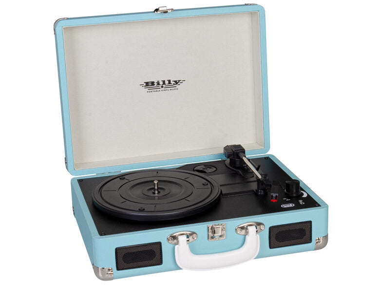 Trevi TT 1015 - lettore giradischi 33/45/78 giri, 2 altoparlanti stereo incorporati 3Wx2, Auto Stop, Presa cuffie, uscita RCA