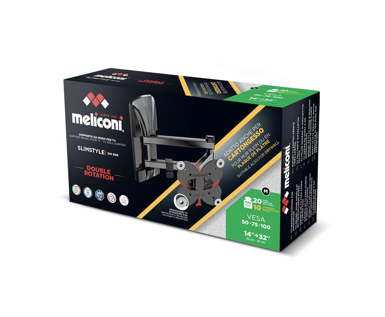 Meliconi Slimstyle Plus 100 S Supporto TV a muro