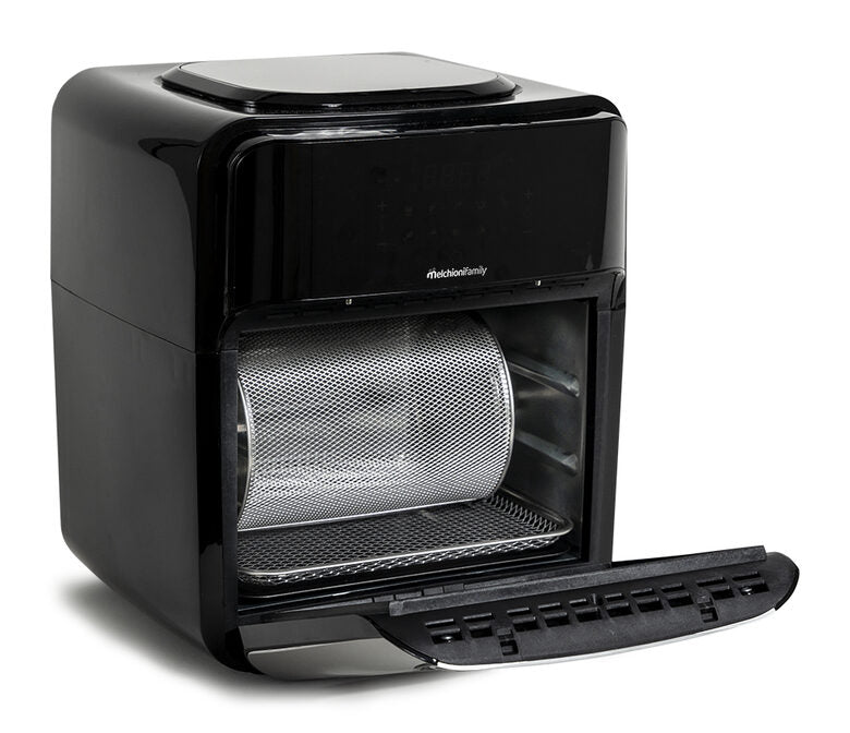 Melchioni 118340034 friggitrice Singolo 12 L Indipendente 1700 W Friggitrice ad aria calda Nero, Stainless steel