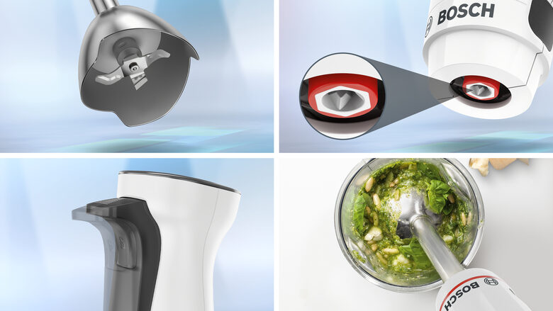 Bosch Serie 4 MSM4W210 Frullatore a immersione ErgoMaster 600 W Bianco
