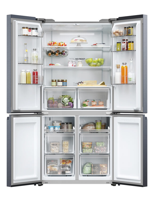 Haier Cube 90 Serie 5 HCR5919ENMB frigorifero 4 porte Libera installazione 528 L E Nero