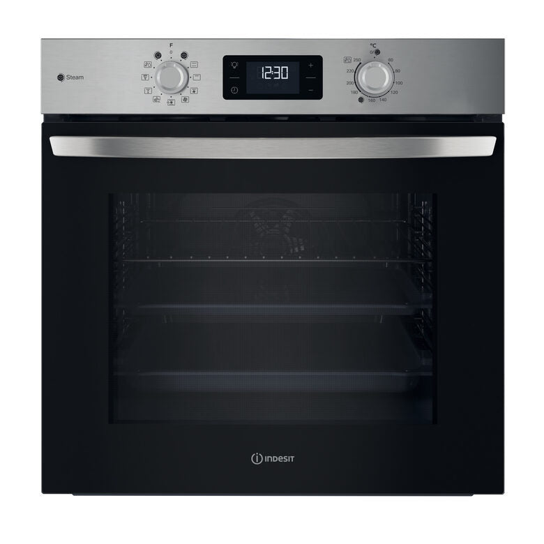 Indesit IO 258HS B forno da incasso multifunzione Inox 11Funzioni totali classe A+ 71Lt Funzione Vapore, Idrolisi