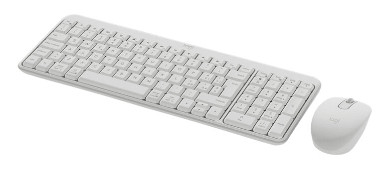 Logitech MK250 Compact Bluetooth Wireless Combo tastiera Mouse incluso Universale RF senza fili + Bluetooth Italiano Bianco