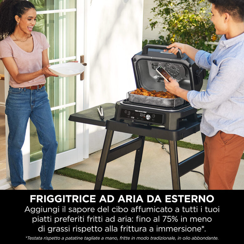 Ninja Barbecue elettrico e Affumicatore Woodfire Pro Connect XL OG901EU