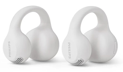 Philips 2000 series TAQ2000WT Auricolare True Wireless Stereo (TWS) clip auricolare, A orecchio aperto Musica e Chiamate Bluetooth Bianco