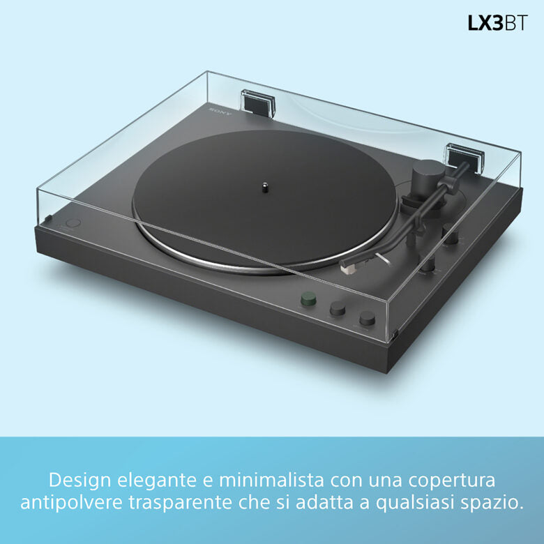 Sony PS-LX3BT Giradischi con trasmissione a cinghia Nero Automatico