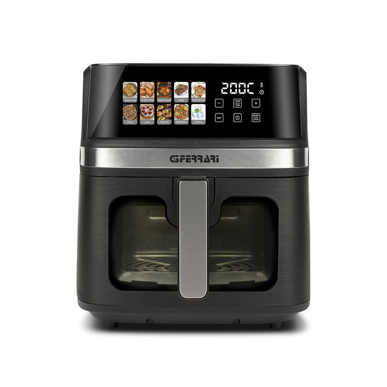 G3 Ferarri G10212 Friggisano Friggitrice ad Aria 8 Litri, 1700 W, Display digitale a colori, 10 programmi, Temperatura 80-200°C, BPA/PFOA Safe, Timer 60 min, Ricettario incluso
