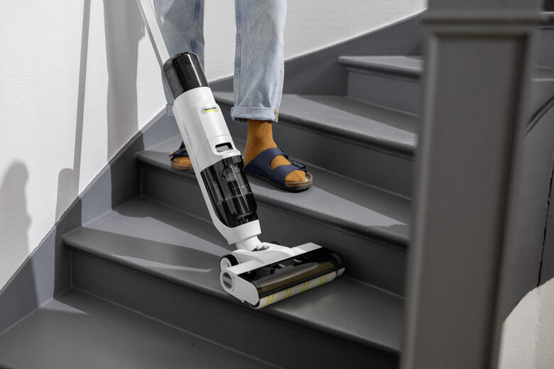 Kärcher FCV 2 Natural N aspirapolvere senza filo Bianco Senza sacchetto