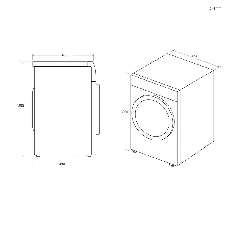 Candy CRO4 H7A2TBE-S Asciugatrice A Libera Installazione 7 Kg, Smart Pro, Wi-Fi + Bluetooth®, Classe E, Bianco