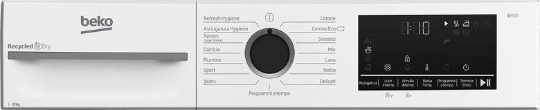 Beko MWBMT481BI: Asciugatrice 8kg, Classe A+++