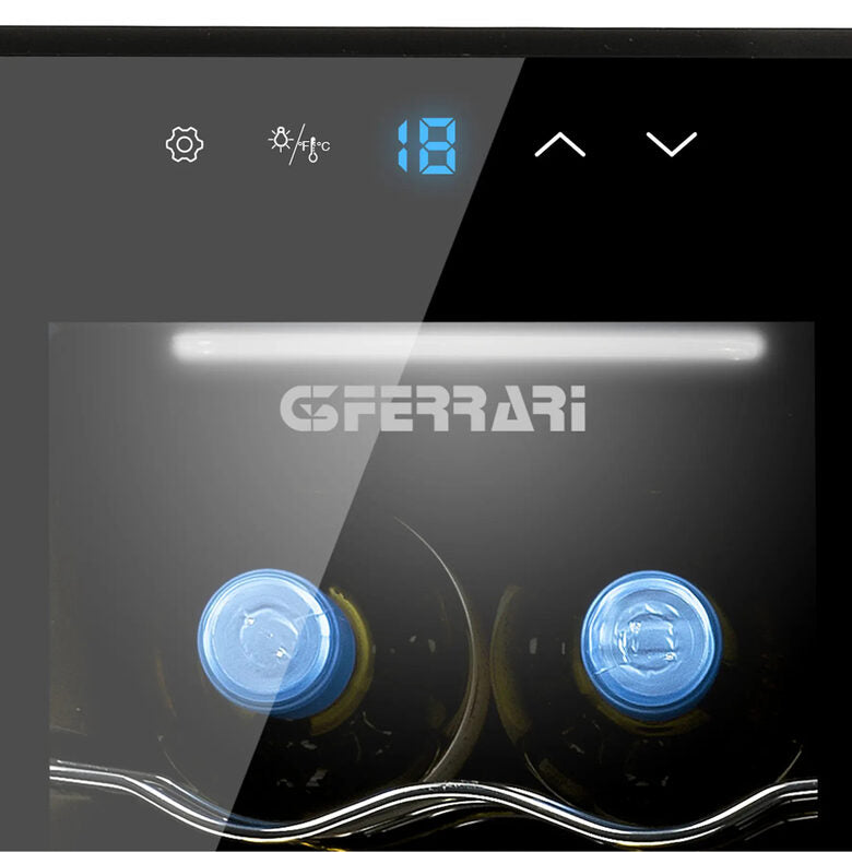G3 Ferrari RISERVETTA 10 Cantinetta termoelettrica Libera installazione Nero 10 bottiglia/bottiglie