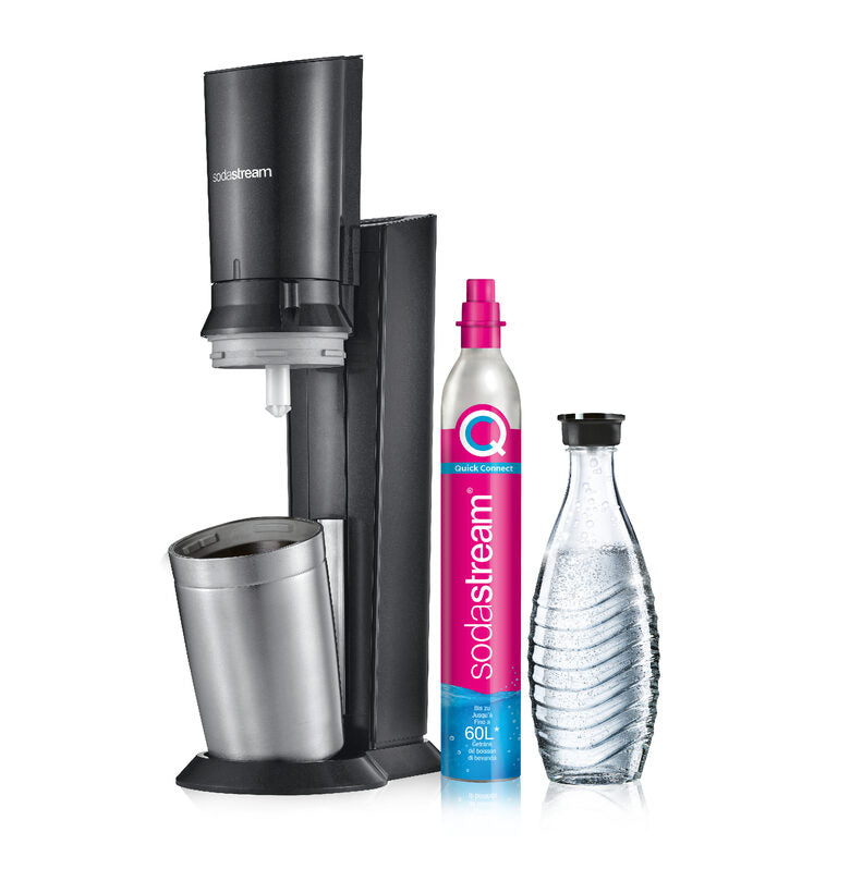 SodaStream Crystal 3.0 Metallo, Acciaio inox Nero