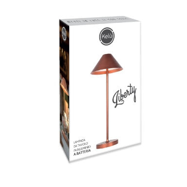 Kon.El.Co. Liberty lampada da tavolo 3 W Rame