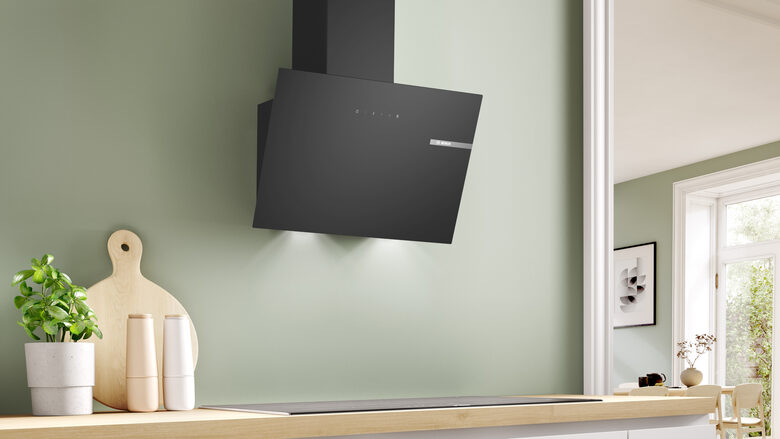 Bosch Serie 2 DWK65DK60 cappa aspirante Cappa aspirante a parete Nero 430 m³/h A