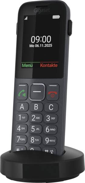 Gigaset Comfort 600 SIM 6,1 cm (2.4") 118 g Nero, Grigio