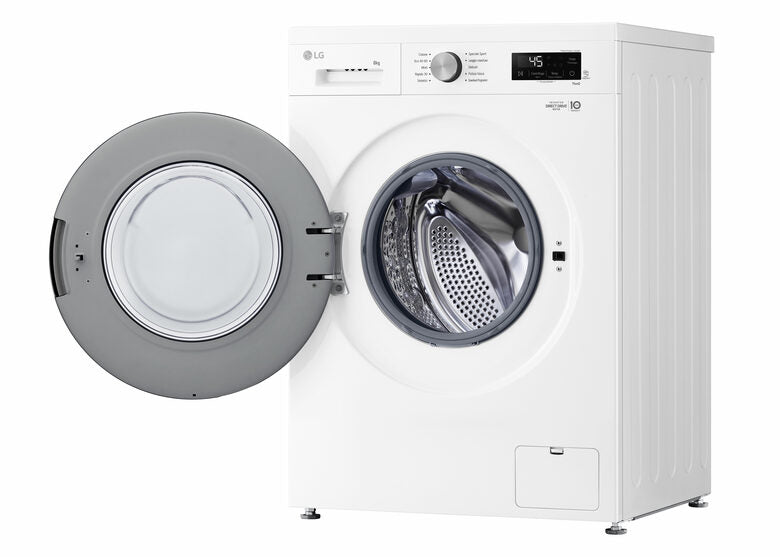 LG F4NX1008NWK Serie X1 Lavatrice Smart A Libera Installazione 8 Kg, 1400 Giri, Allergy Care, Direct Drive, Wi-Fi, Sistema 6 Motion, Classe A, Bianco