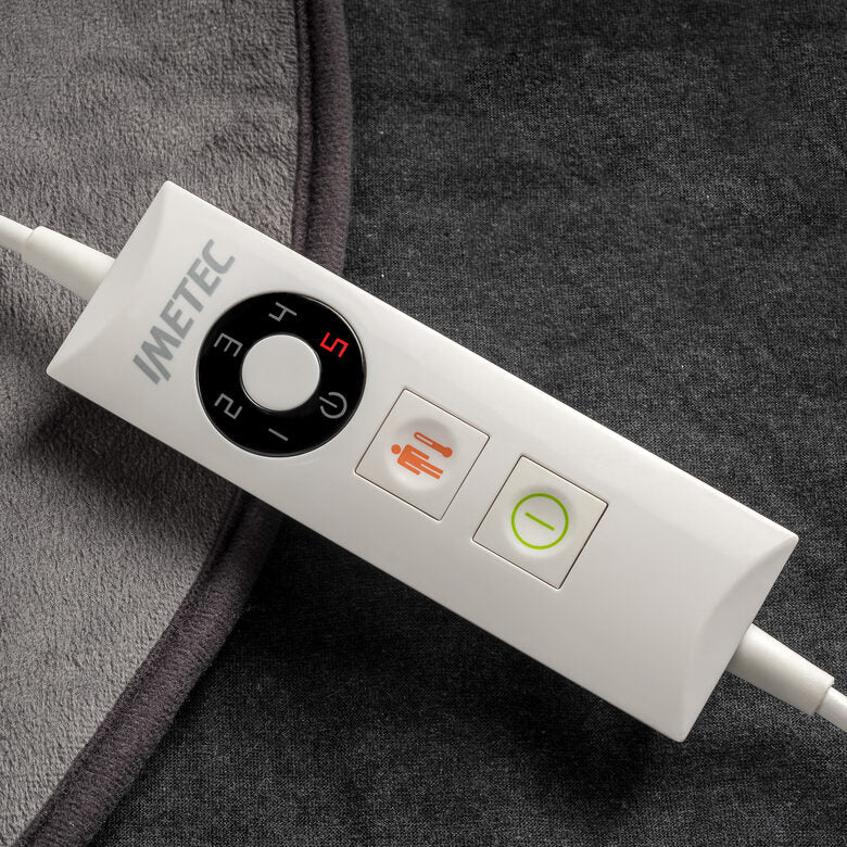 Imetec Termoforo Lombare Intellisense Lumbar, efficace su schiena e addome, Tecnologia Intellisense, 5 temperature, Lavabile