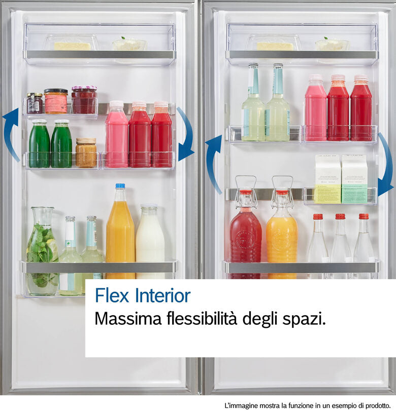 Bosch KGN39AIAU Serie 6 Frigorifero Combinato A Libera Installazione, No Frost, MultiAirflow, Tecnologia VitaFresh, Classe A, Acciaio Spazzolato Anti-impronta