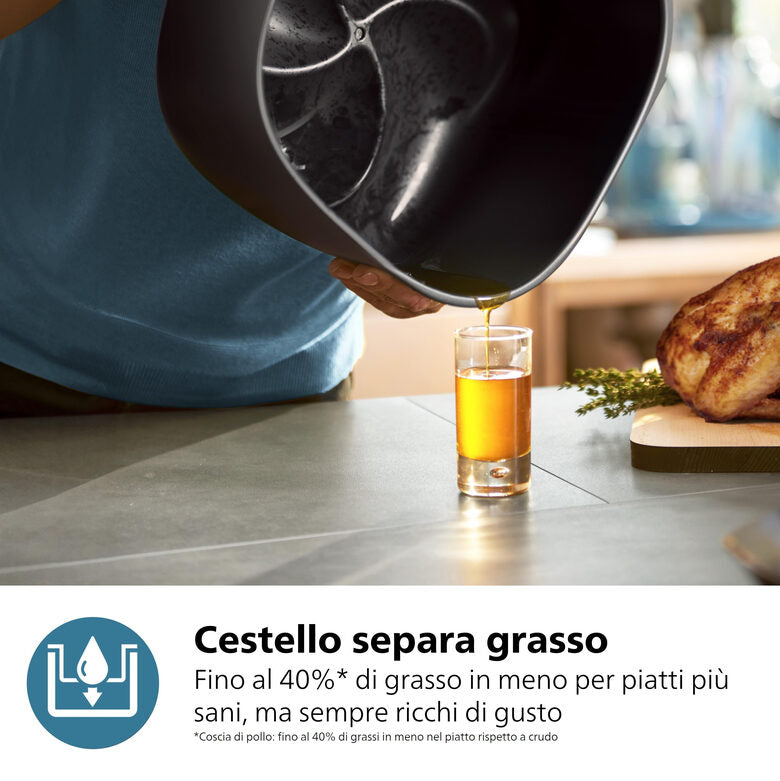 Philips 3000 series NA342/00 Airfryer 7.2 L, Friggitrice ad aria 16 in 1, App ricettario