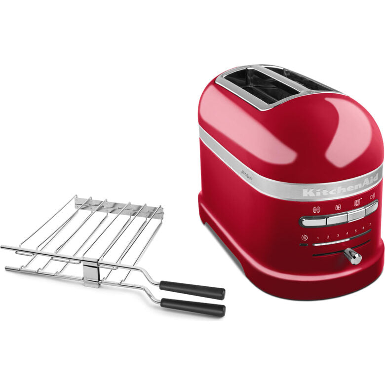KitchenAid 5KMT2204ECA 7 2 fetta/e 1250 W Rosso, Acciaio inox