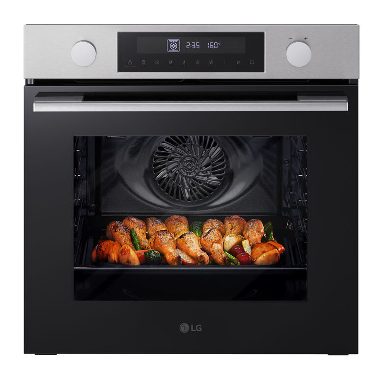 LG Forno 72L Classe A | 11 modalità di cottura, Frittura ad aria, Modalità pizza, Lievitazione, Pulizia pirolitica | Acciaio