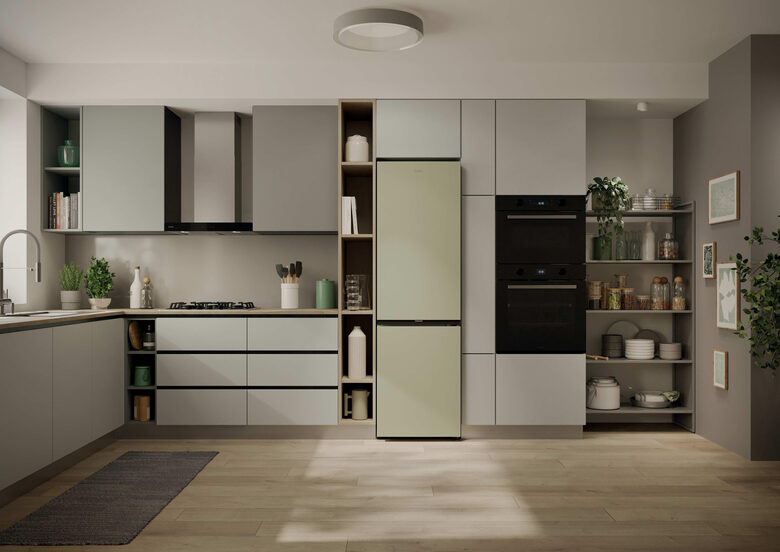 Candy CNCQ2T518EC City Fresco 300 Frigorifero Combinato A Libera Installazione, No Frost, Classe E, Crema