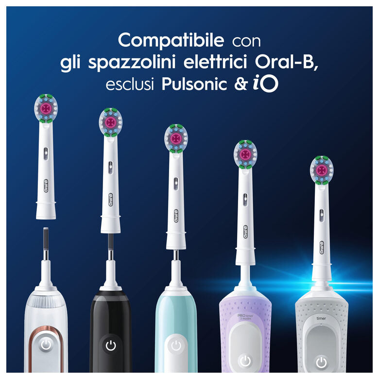 Oralb Power Ricambi Eb18-3 3d White 3 Pezzi