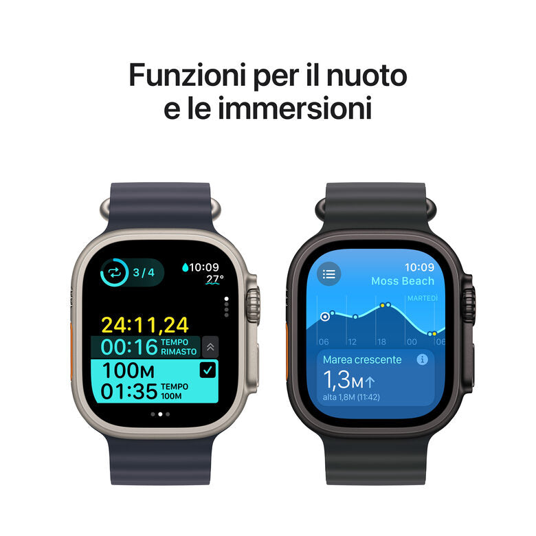 Apple Watch Ultra 2 GPS + Cellular 49mm Cassa in Titanio con Tan Alpine Loop - Medium