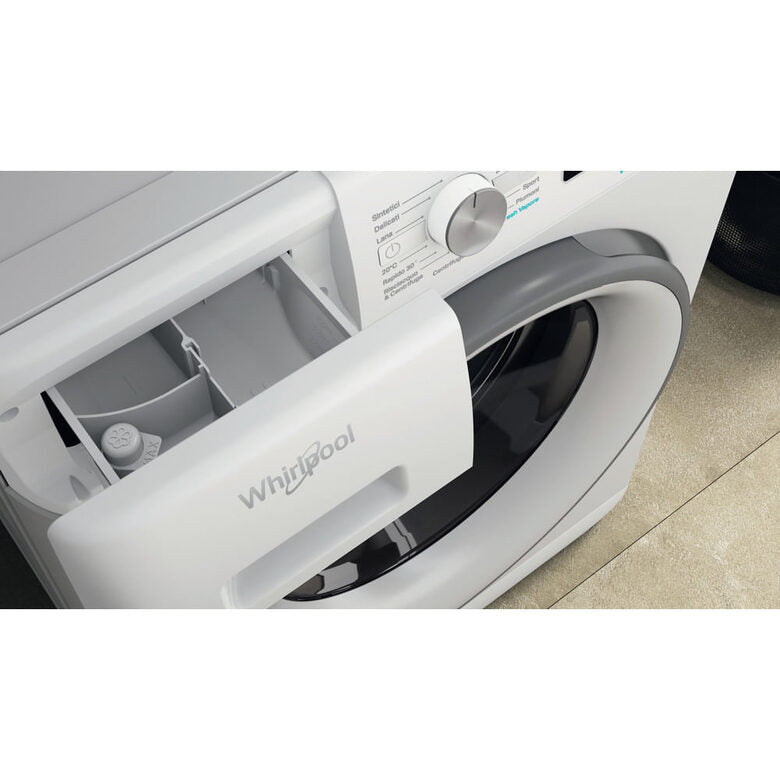 Whirlpool FFB 846 SV IT Lavatrice A Libera Installazione 8 Kg, 1400 Giri, Tecnologia 6° Senso, FreshCare, Classe A, Bianco