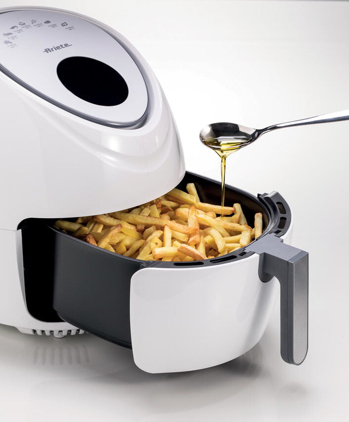 Ariete 4618/03 Singolo 5,5 L Indipendente 1800 W Friggitrice ad aria calda Acciaio inossidabile, Bianco