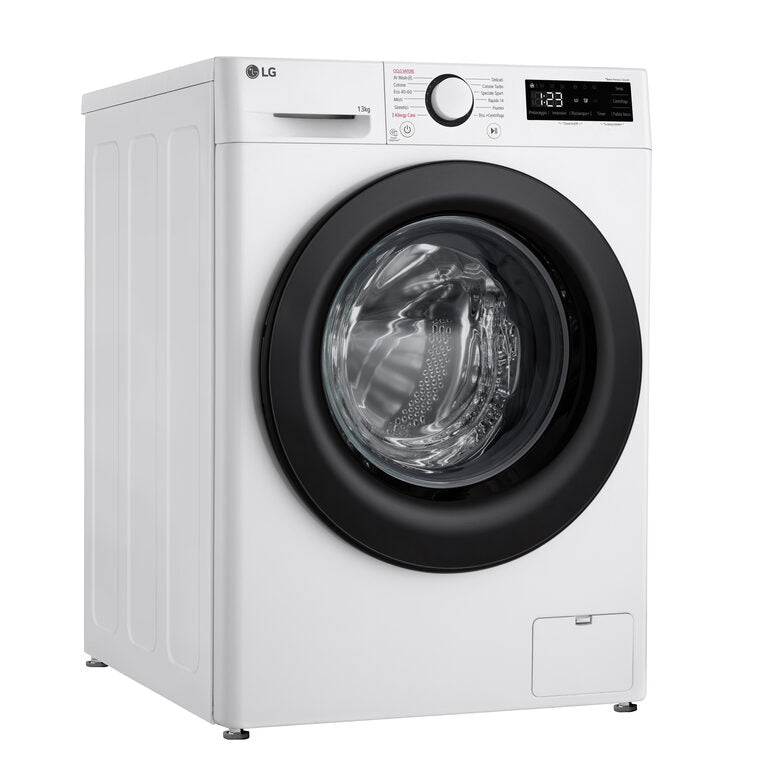 LG F4R3013NSWB Lavatrice A Libera Installazione 13 Kg, 1400 Giri, Tecnologia AI DD™, Lavaggio A Vapore, Allergy Care, Motore Inverter Direct Drive™, Classe A-20%, Bianco