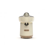 Ariete 417 Spremiagrumi Breakfast Wood, 40W, Effetto Legno, 2 Coni, Beccuccio Antigoccia, Attivazione a Pressione, Beige