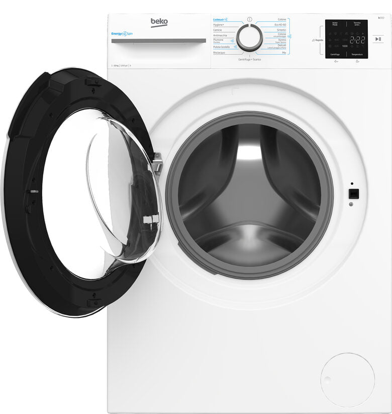 Beko BMWU31021W B300 Lavatrice A Libera Installazione 10 Kg, 1200 Giri, EnergySpin, AutoClean, Classe A, Bianco