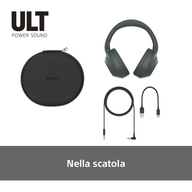 Sony ULT WEAR - Cuffie Bluetooth Wireless con ULT POWER SOUND, bassi profondi, Noise Cancelling, ottima qualità delle chiamate, durata della batteria fino a 30 ore, IOS e Android