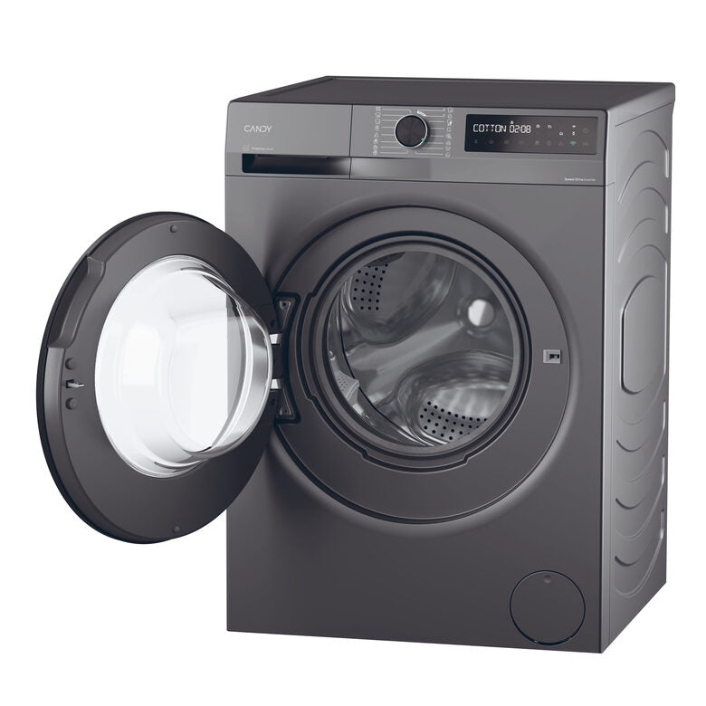 Candy BR 48B6G-S ProWash 500 Lavatrice A Libera Installazione 8 Kg, 1400 Giri, Classe A, Proactive Wash, Antracite