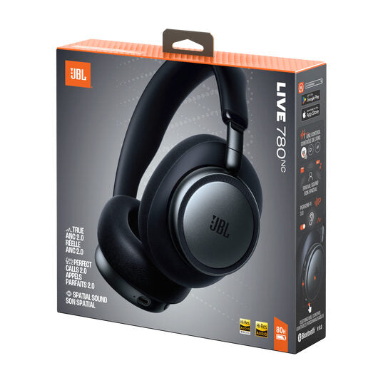 JBL Live 780NC Auricolare Con cavo e senza cavo A Padiglione Chiamate/Musica/Sport/Tutti i giorni Bluetooth Nero