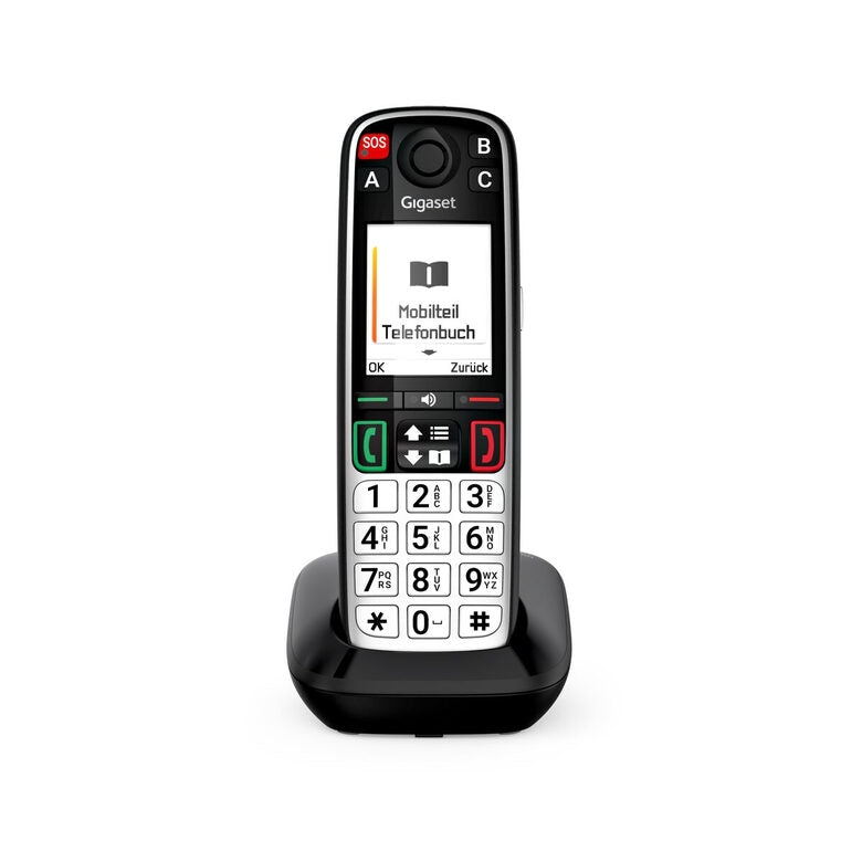 Gigaset EASY 500 Telefono analogico/DECT Identificatore di chiamata Nero, Argento