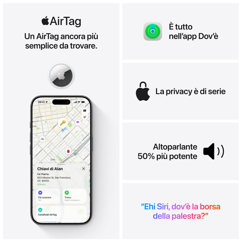 Apple AirTag - confezione da 4