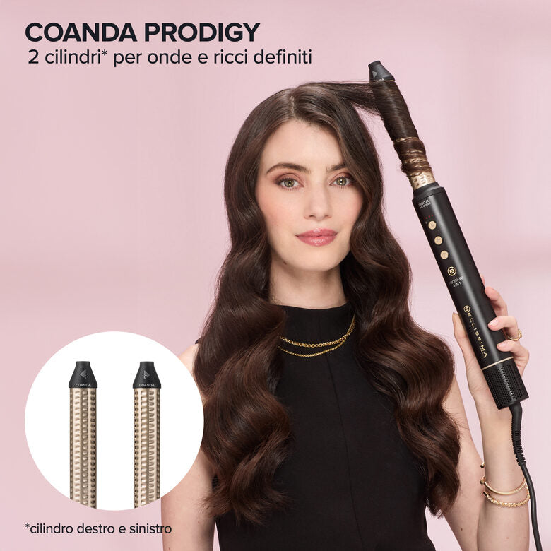 Bellissima Prodigy | Styler Digitale ad aria calda 4 in 1 - Onde, Ricci, Liscio Volume Senza Danni ai Capelli - Tecnologia Ion-Ceramic HI-Pro - Tecnologia Coanda - Controllo del Calore
