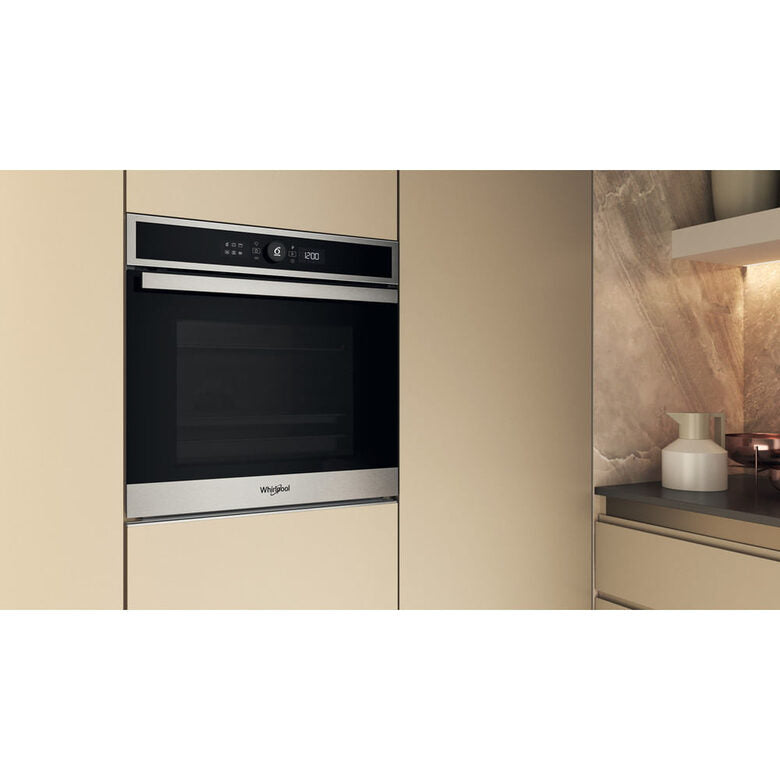 Whirlpool WOI4IS8PM0SXA Forno multifunzione Inox 17 funzioni Pizza310° Cook4 Steam+ classe A+ 73Lt, Pirolisi + Idrolisi