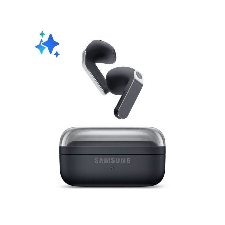 Samsung Galaxy Buds4, Black, Corpo in metallo, Altoparlante a 1 via, equalizzatore adattivo, Chiamate cristalline, Audio a 360°, ANC, Controllo adattivo del rumore Connessione senza interruz