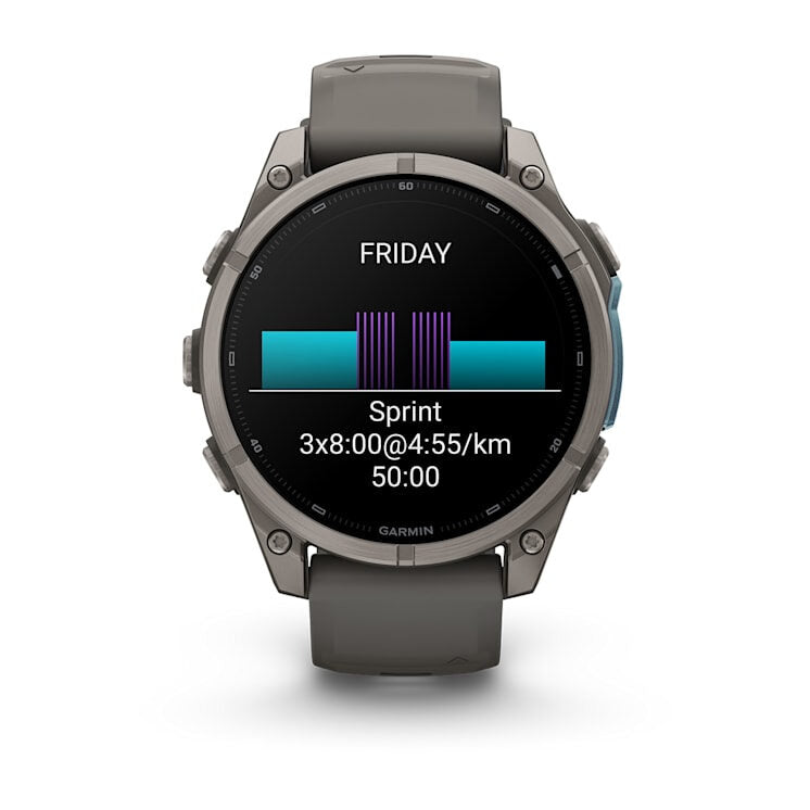 Garmin fēnix 9 3,56 cm (1.4") AMOLED 47 mm Digitale 454 x 454 Pixel Touch screen Titanio Wi-Fi GPS (satellitare)