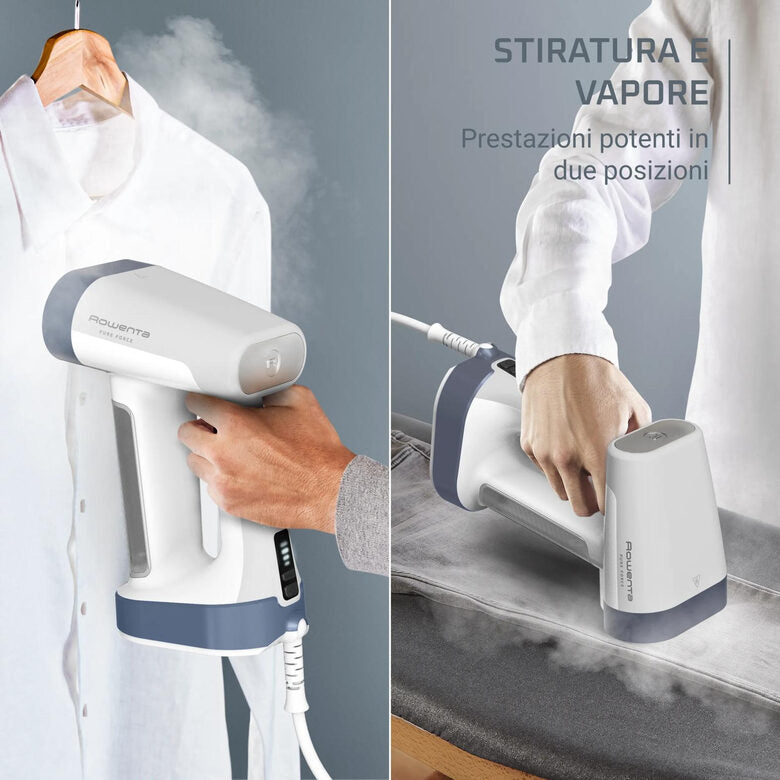 Rowenta Pure Force , 2-in-1 Stiratore verticale a vapore, Uso Verticale/Orizzontale, DR8722