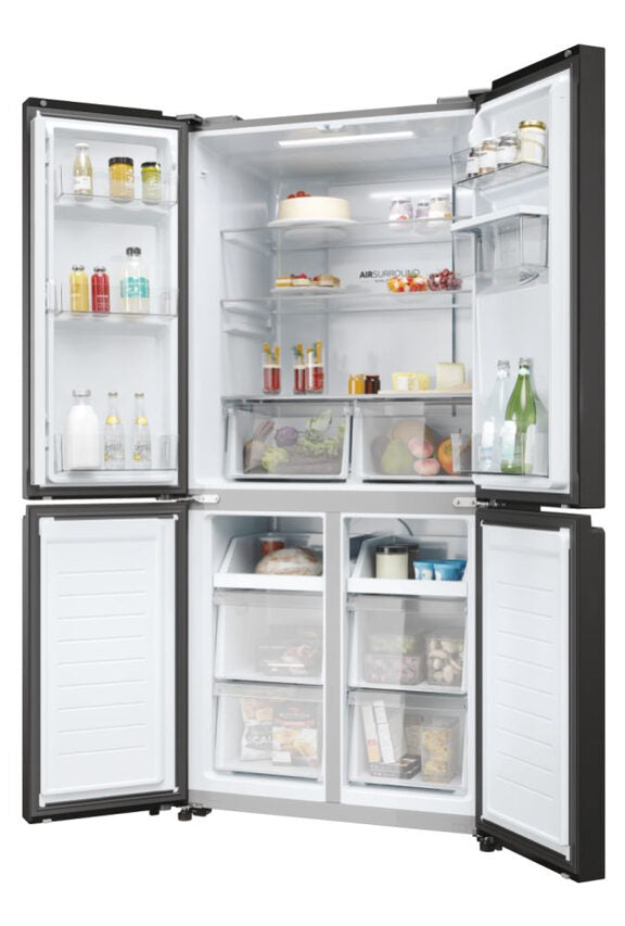 Haier Cube 83 Serie 3 HCR3818EWPT frigorifero side-by-side 463L Libera installazione E Antracite