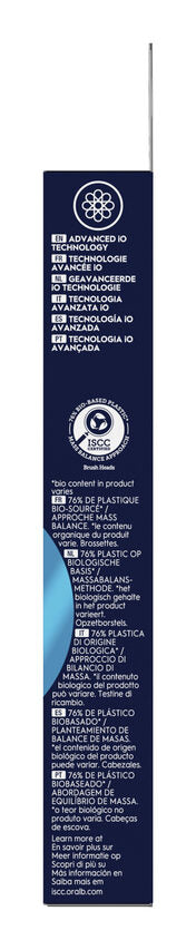 Oral-B Testine di Ricambio iO Series Ultimate Clean, Testine Rotonde Originali, Setole CrissCross per pulizia e rimozione della placca avanzate e in profondità. 3 Testine